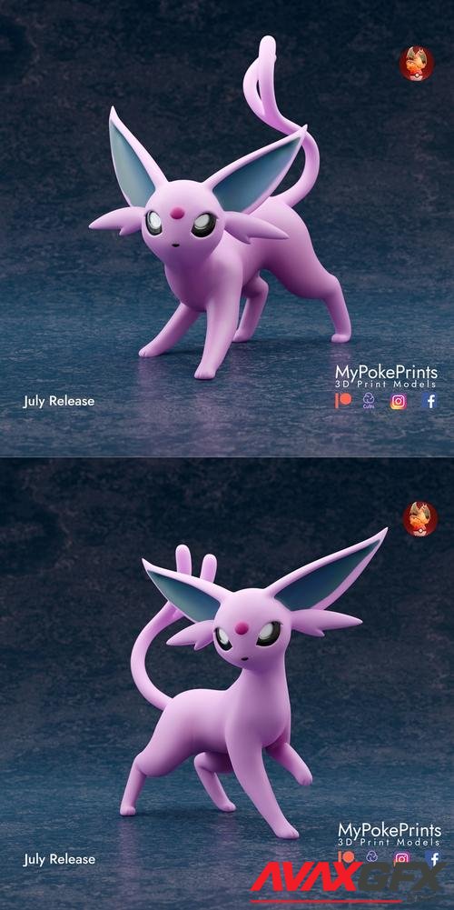 MyPokePrints - Espeon 1-2 – 3D Print