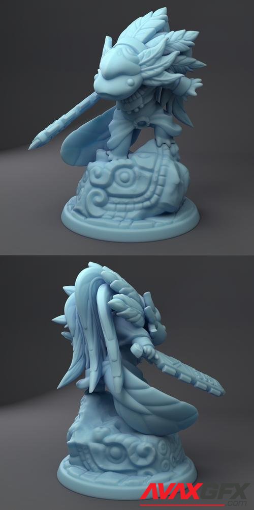 Aztec Axolotl – 3D Print