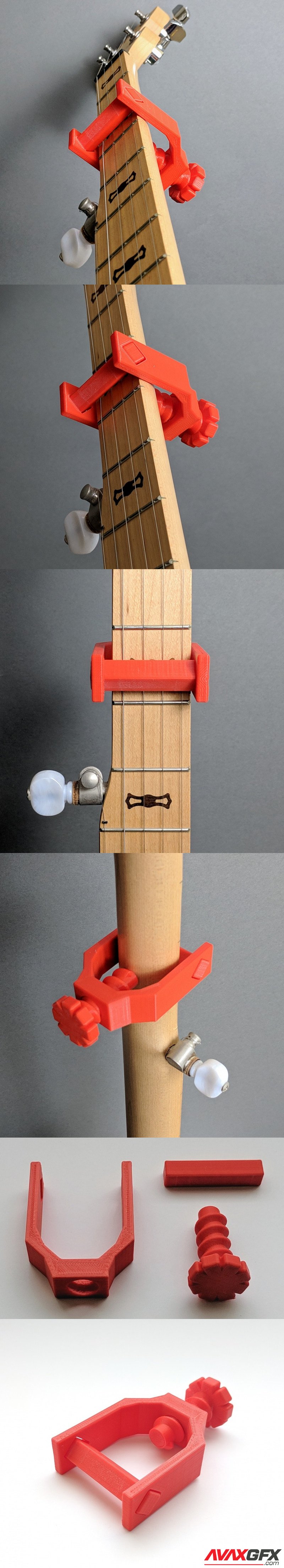 Banjo Mando Uke Capo - 3D Print Model STL