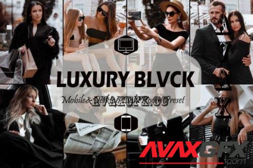 12 Luxury Blvck Mobile & Desktop Lightroom Presets, Rich - 2332855
