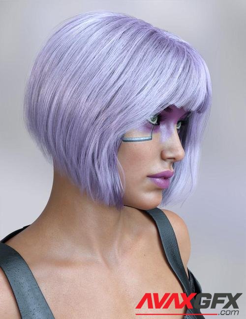 MRL dForce Casual Bob Hair for Genesis 8 and 8.1 Female