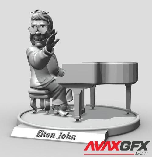 Elton John – 3D Print