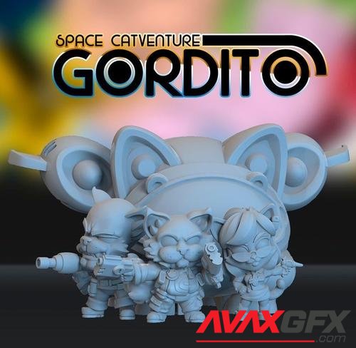 Space Catventure Gordito – 3D Print