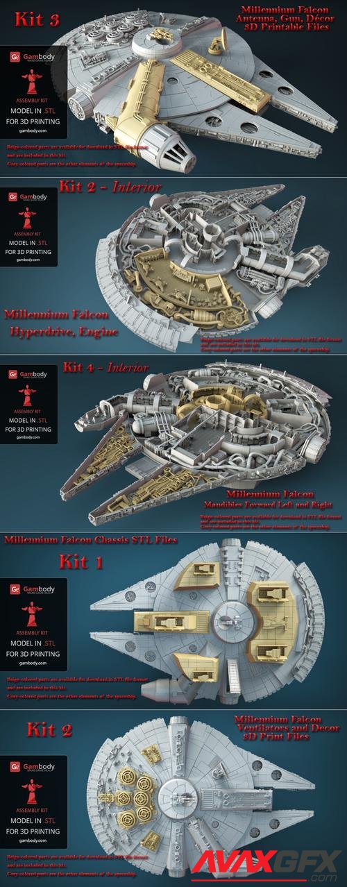 Millenium Falcon Full kit – 3D Print