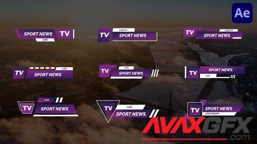 Sport News Lower Third | After Effect 42066058