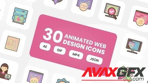 Animated Web Design Icons 42050463
