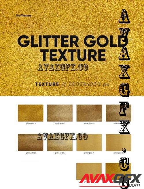 10 Glitter Gold Texture - 10951107