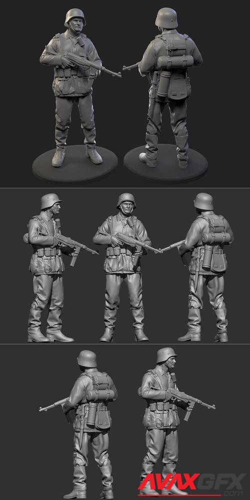 German Soldier WW2 – 3D Print
