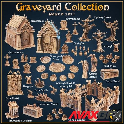 World Forge Miniatures - The Shadowdale Graveyard Collection – 3D Print