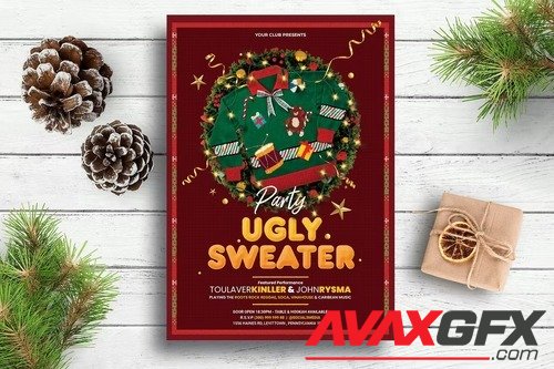 Ugly Sweater Party Flyer TYKWC6V