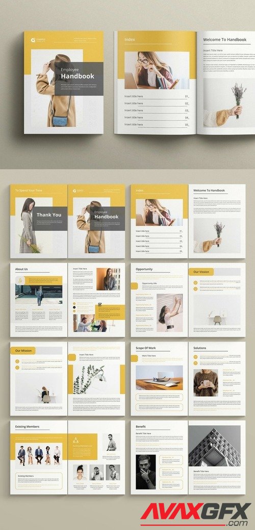 Adobestock - Employee Handbook Layout 525885240