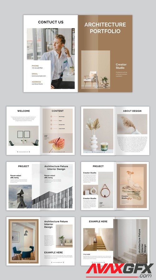 Adobestock - Architecture Portfolio Brochure 525698783