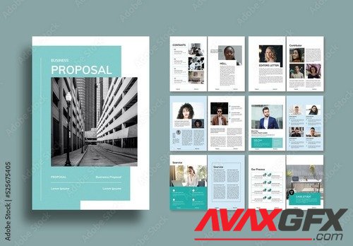 Adobestock - Business Proposal Layout 525675405