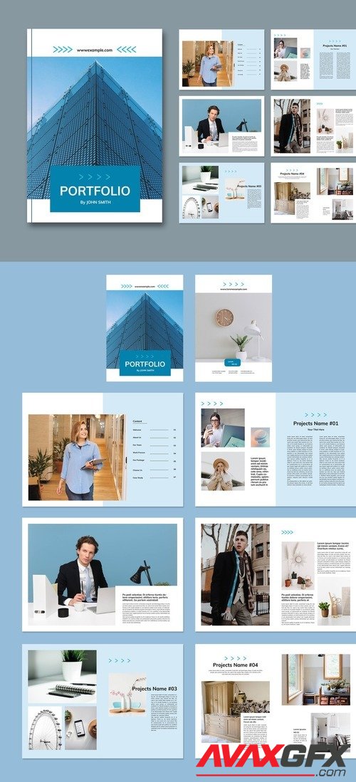 Adobestock - Portfolio Layout 525710417