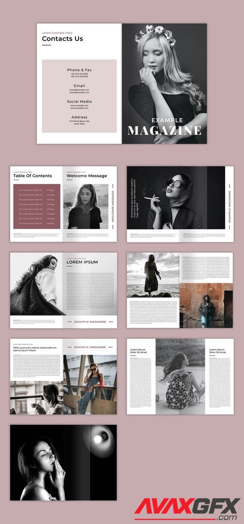 Adobestock - Magazine Layout 525698782