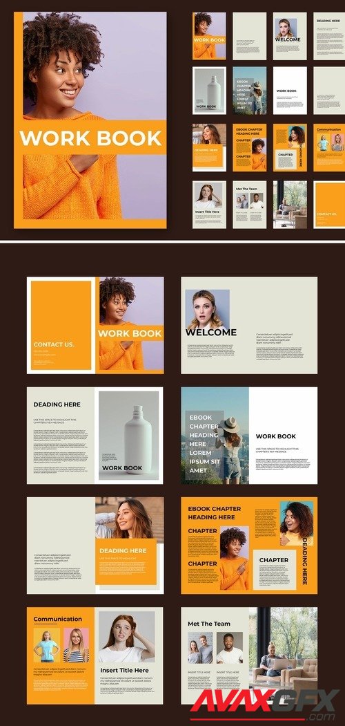 Adobestock - Work Book Layout 516448601