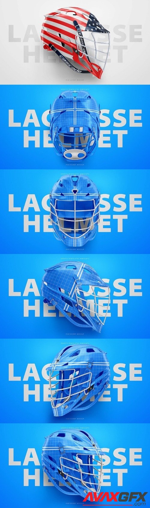 Lacrosse Helmet Mockup Template