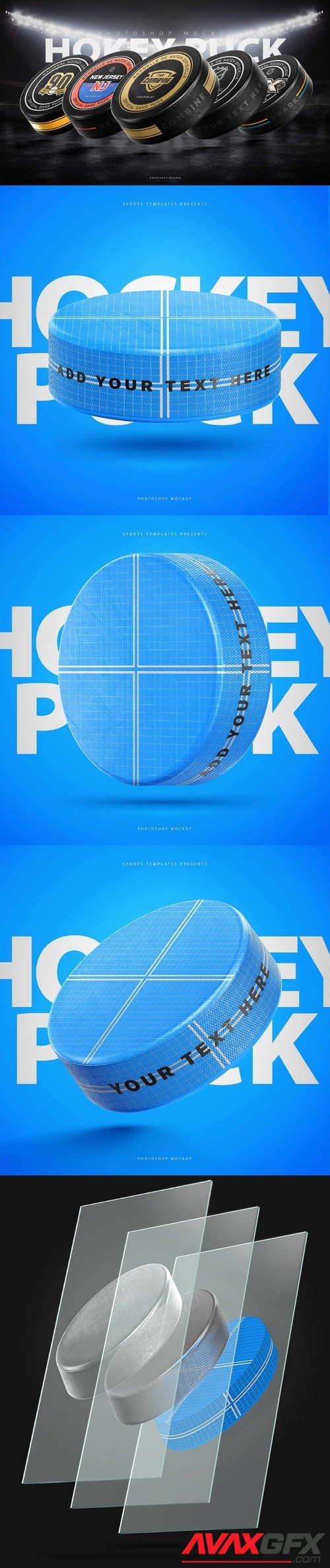 Hockey Puck Photoshop Template