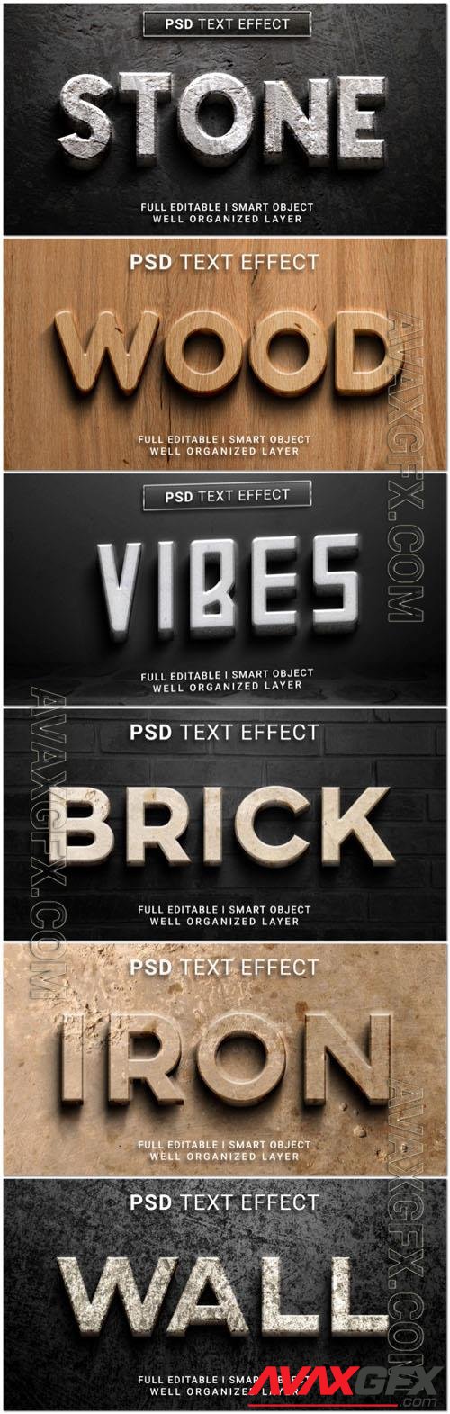 Psd style text effect editable set vol 26