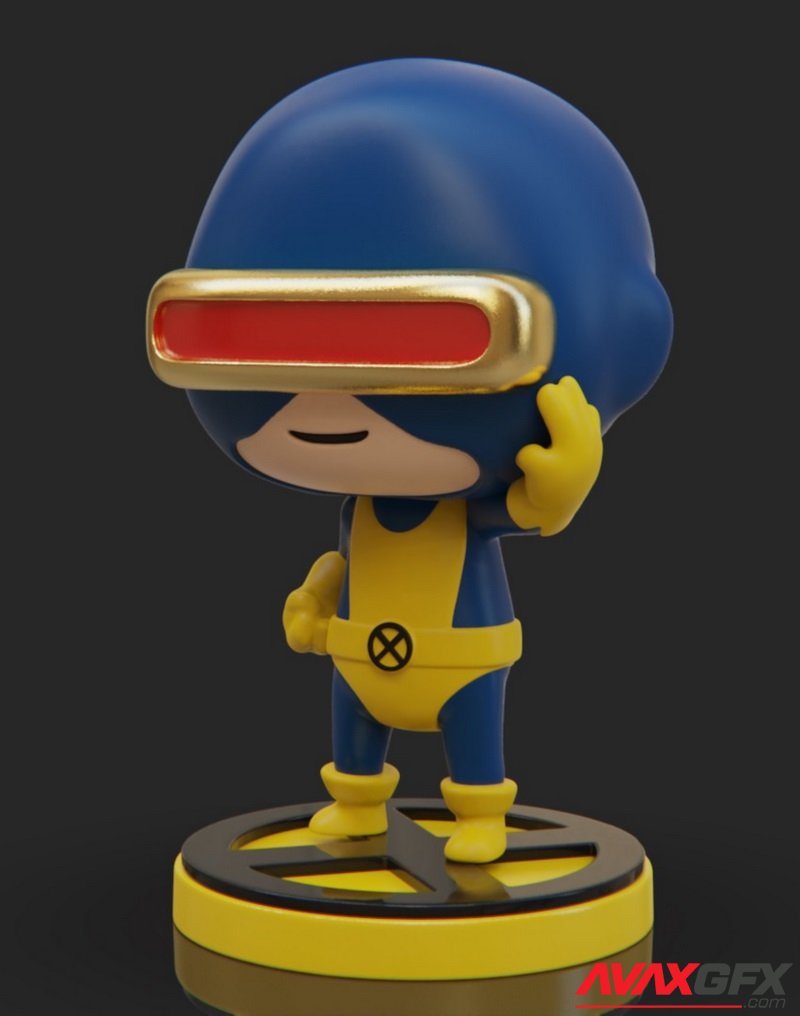 PlaKit The X-Men - Cyclops - 3D Print