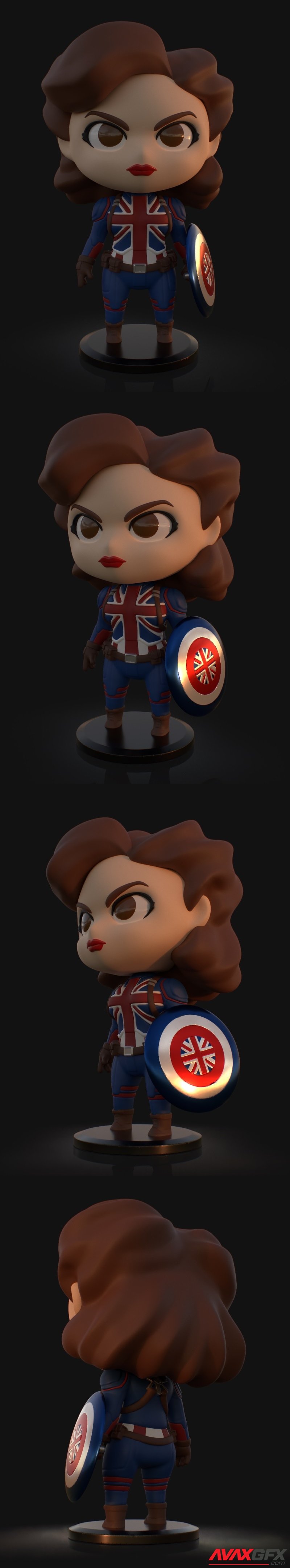 Plakit What If - Captain Carter - 3D Print