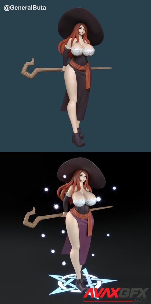 Sorceress - General buta – 3D Print