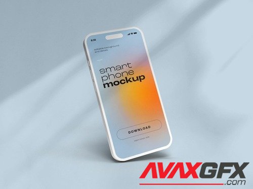 Adobestock - Smart Phone Mockup Design with Editable Background 535891759
