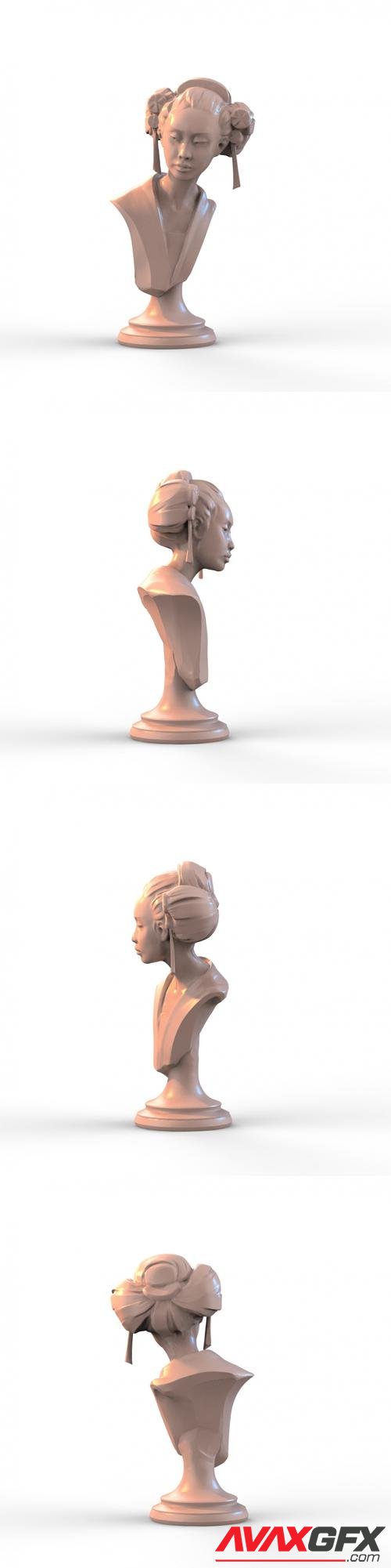 Alexei Konev - Geisha Bust – 3D Print