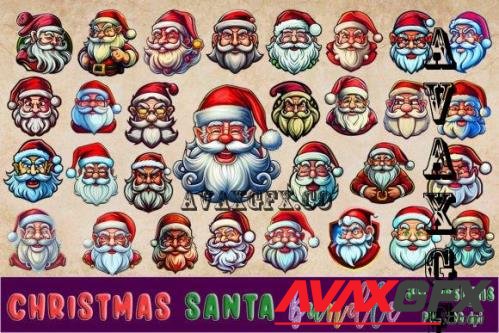 Christmas Santa Claus Clipart Bundle