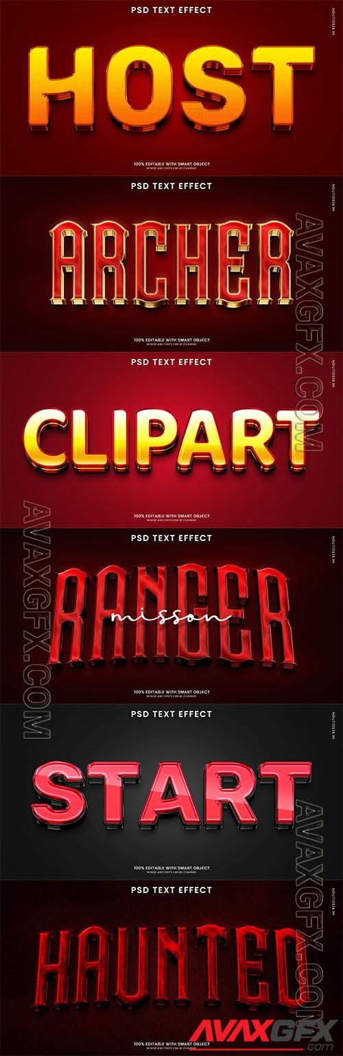 Psd style text effect editable set vol 33