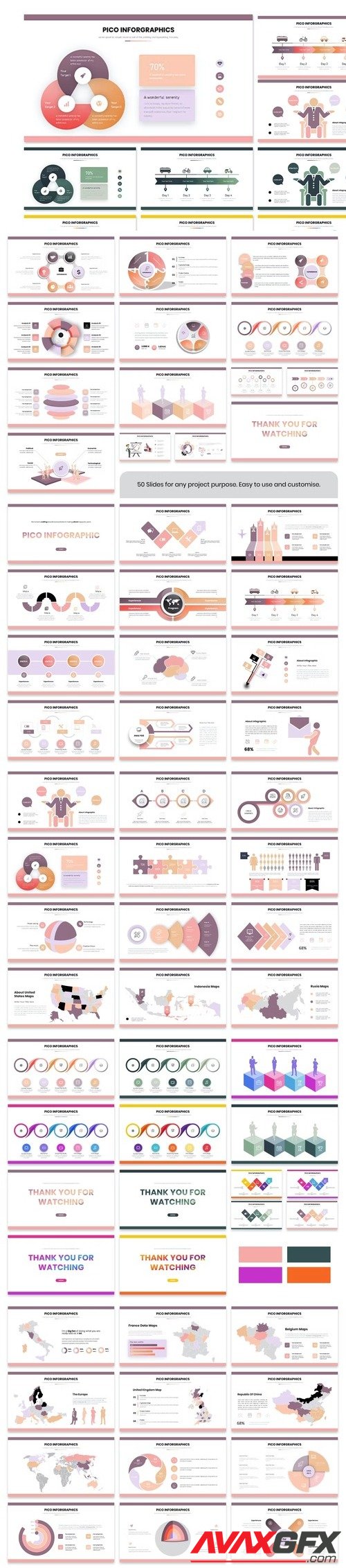 Pico Infographic Presentation Powerpoint Template