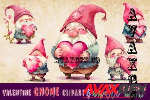 Valentine Gnome Holding Heart Bundle