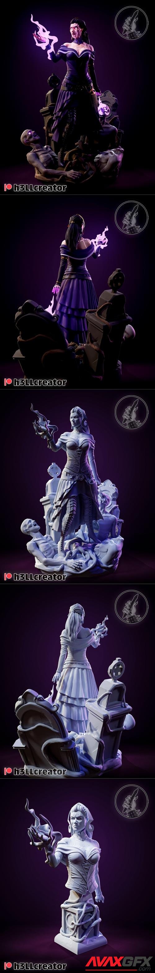 H3LL Creator - Liliana Vess Sculpture and Bust – 3D Print