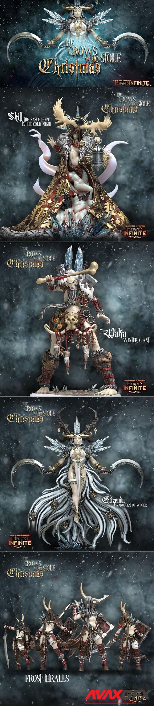 Heroes Infinite - The Crows Who Stole Christmas December 2022 – 3D Print