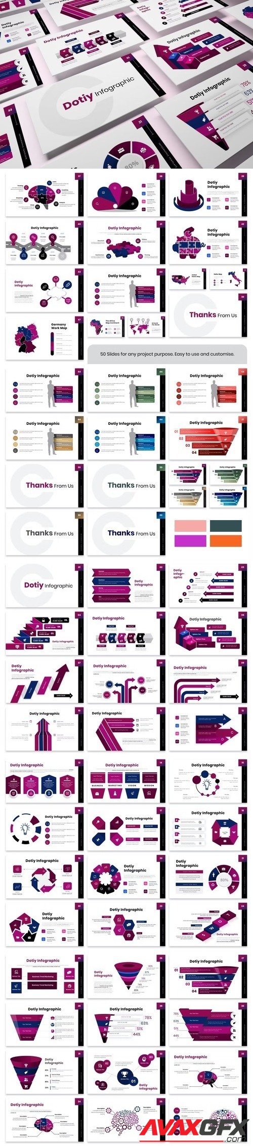 Dotiy Infographic Powerpoint, Keynote and Google Slides Template