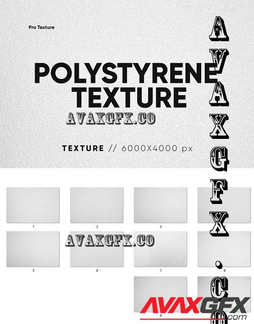 10 Polystyrene Texture HQ - 10962149