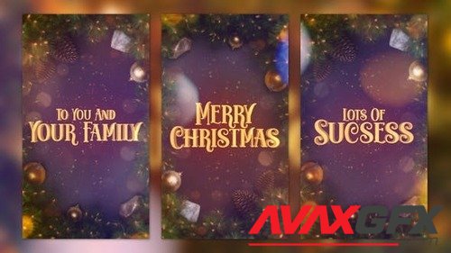 Christmas Intro I Christmas Titles Vertical 42218033