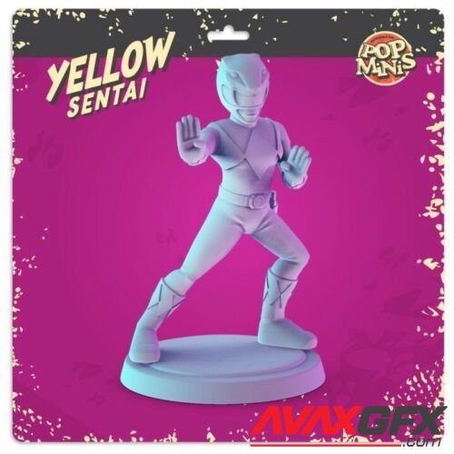 Pop Minis - Yellow Sentai