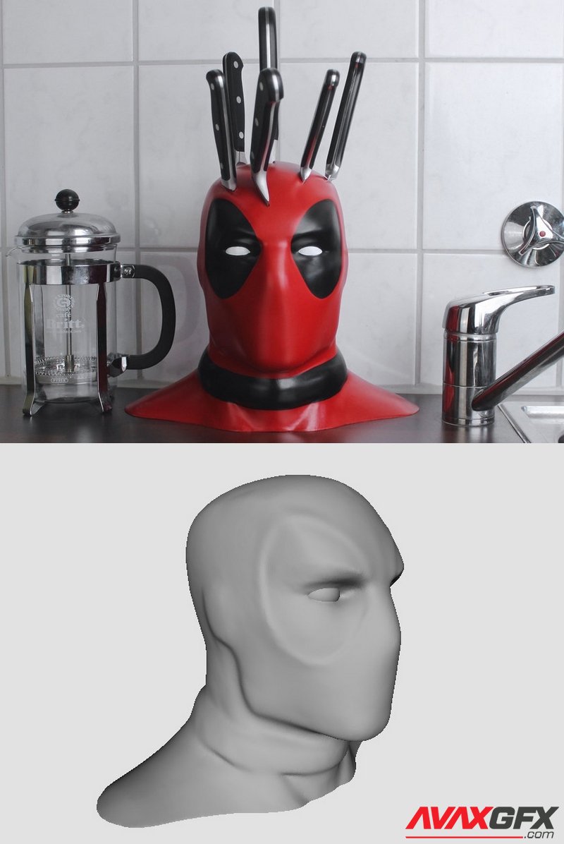 Deadpool Head Bust