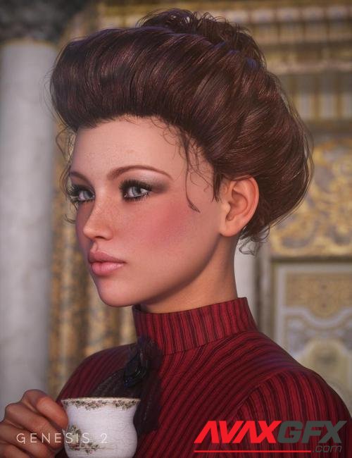 Edwardian Hair for Genesis and Genesis 2 Female(s)