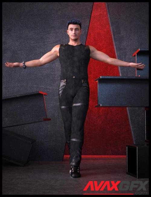 PunkRaveM Outfit for Genesis 8.1 Male