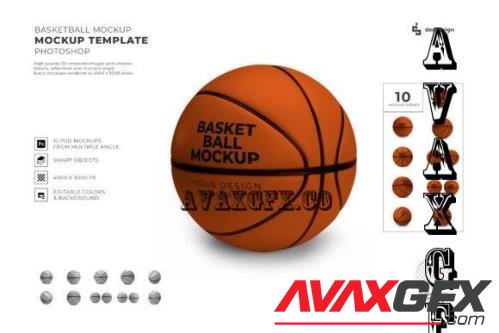 Basketball Mockup Template Set - 2343688