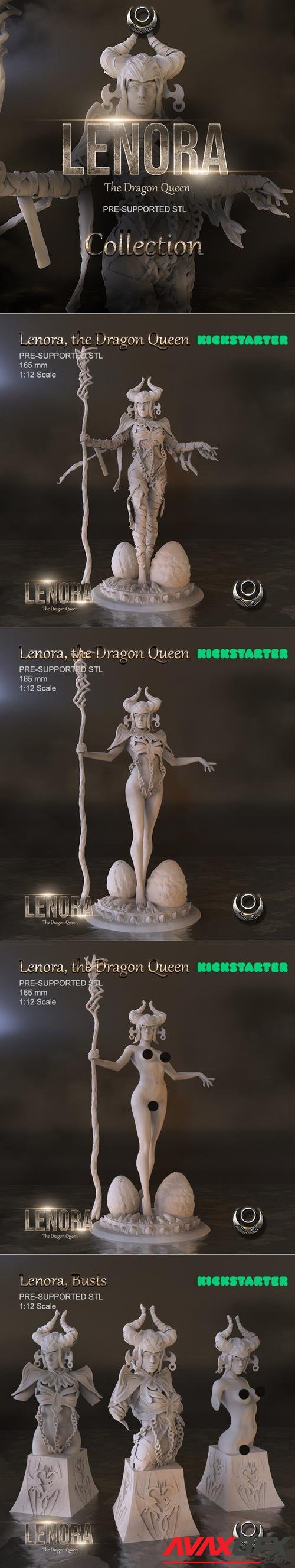 Lenora the Dragon Queen Collection – 3D Print