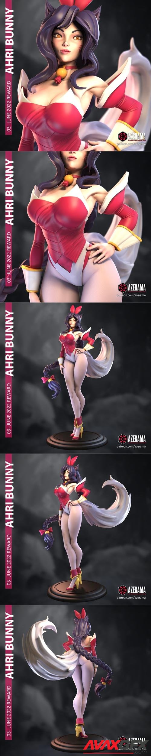 Ahri Bunny NSFW Version Azerama – 3D Print