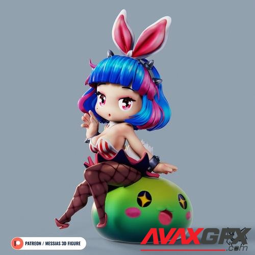Chibi Bunny girl maple story – 3D Print
