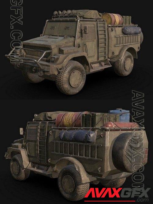 Nomad combat vehicle PBR 3D Model