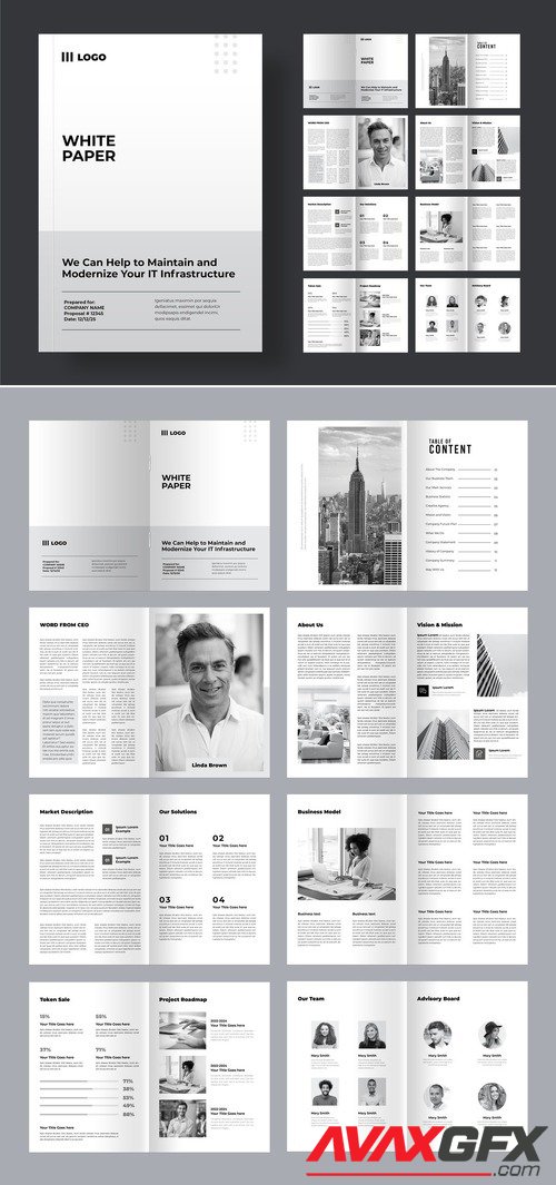 Adobestock - White Paper Layout 526779817