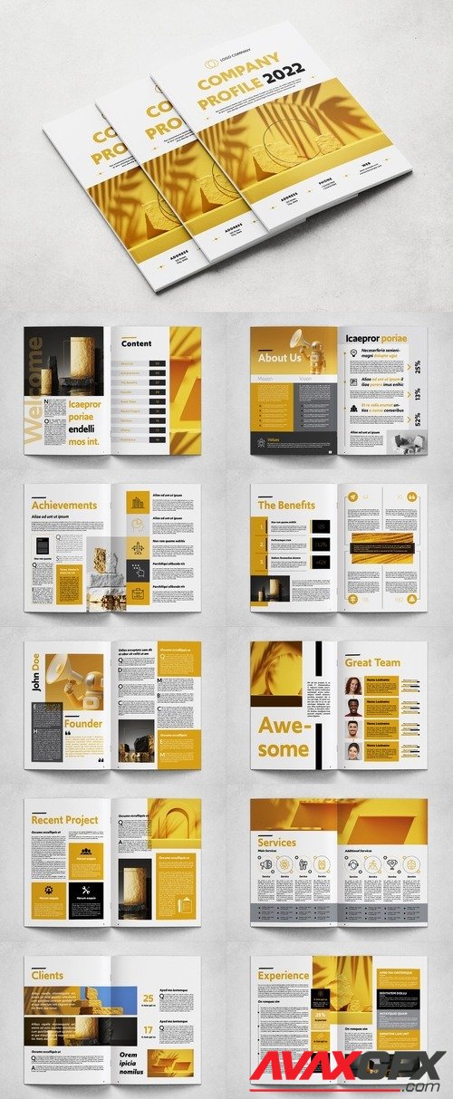 Adobestock - Company Profile Layout 514229559