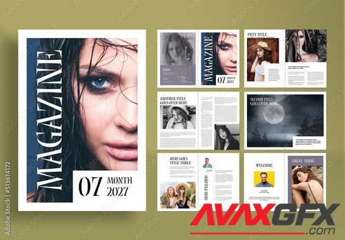 Adobestock - Magazine Layout 513614172