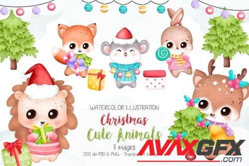 Baby Animals and Christmas ornaments ZTZTW9C